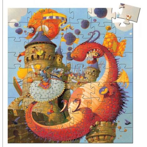 Puzzle Djeco Cavalerul si Dragonul - poza 2
