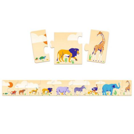 Puzzle Djeco De la mic la mare - poza 2