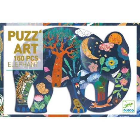Puzzle Djeco Elefant - poza 1