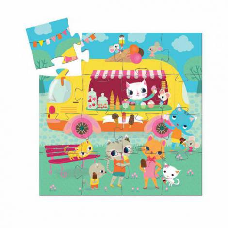 Puzzle Djeco - Mașina de înghețată - poza 2