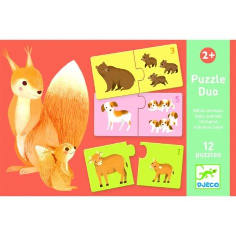 Puzzle duo asociere mama-pui, Djeco - poza 4
