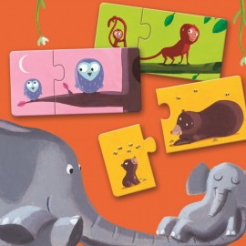 Puzzle duo Djeco Mama şi puiul - poza 1