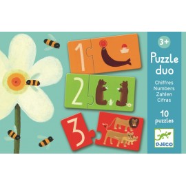 Puzzle duo Djeco Numere - poza 1