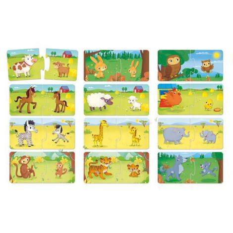 Puzzle duo - mama si puiul - poza 1
