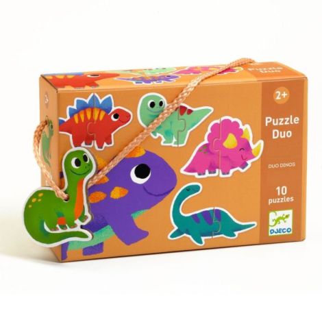 Puzzle duo Micii Dinozauri, Djeco - poza 1