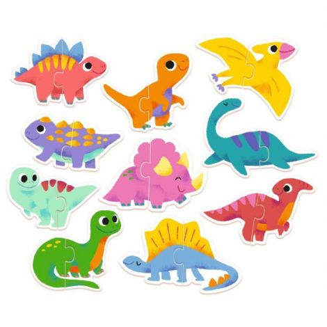Puzzle duo Micii Dinozauri, Djeco - poza 3