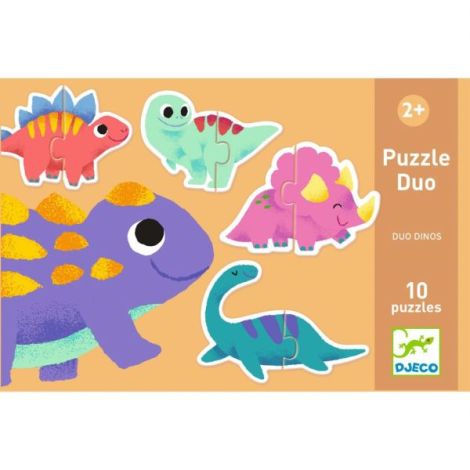 Puzzle duo Micii Dinozauri, Djeco - poza 4