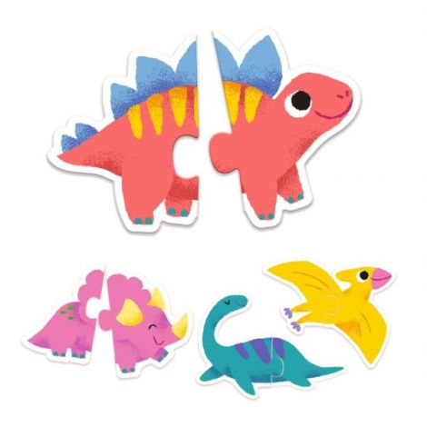Puzzle duo Micii Dinozauri, Djeco - poza 5