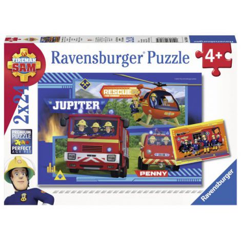 Puzzle Echipa Pompier Sam,2X24Piese - poza 2