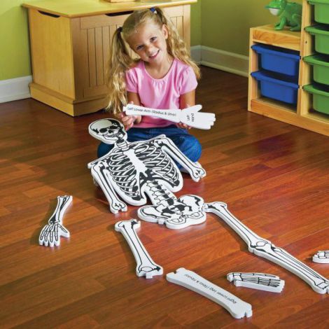 Puzzle educational Schelet, Learning Resources, 15 piese, Spuma, 129.5 cm - poza 2