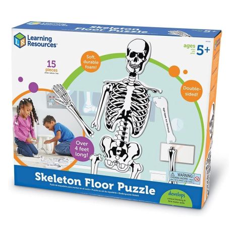 Puzzle educational Schelet, Learning Resources, 15 piese, Spuma, 129.5 cm - poza 5