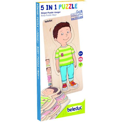 Puzzle educativ stratificat Baiatul - poza 1