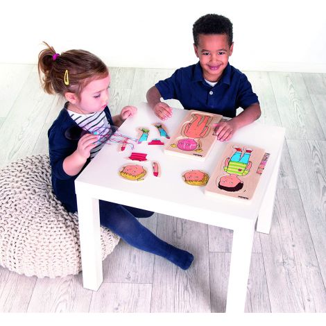 Puzzle educativ stratificat Baiatul - poza 5