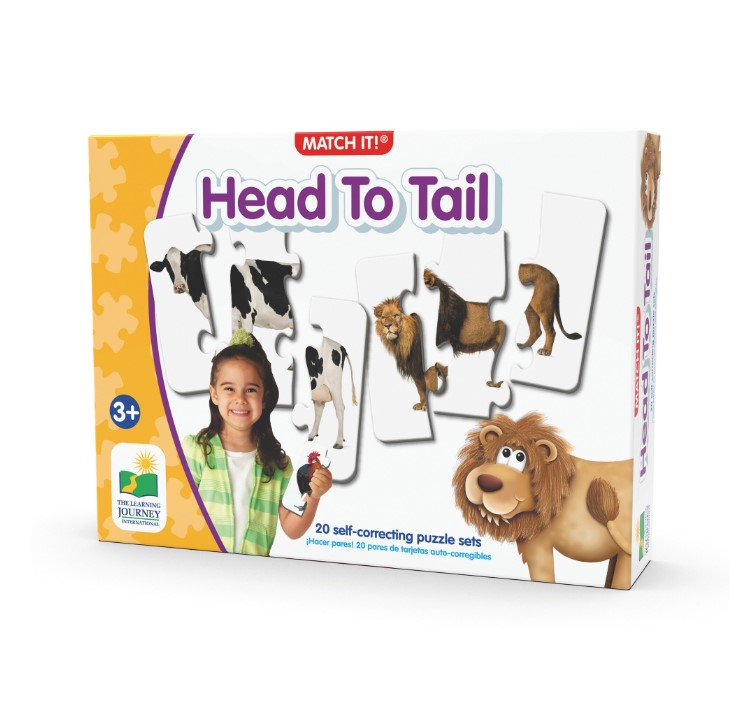 Puzzle Educativ The Learning Journey Potriveste corpul animalelor - poza 1