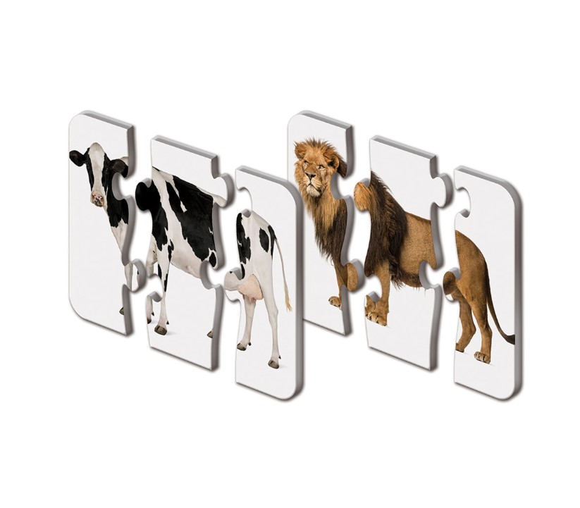 Puzzle Educativ The Learning Journey Potriveste corpul animalelor - poza 2