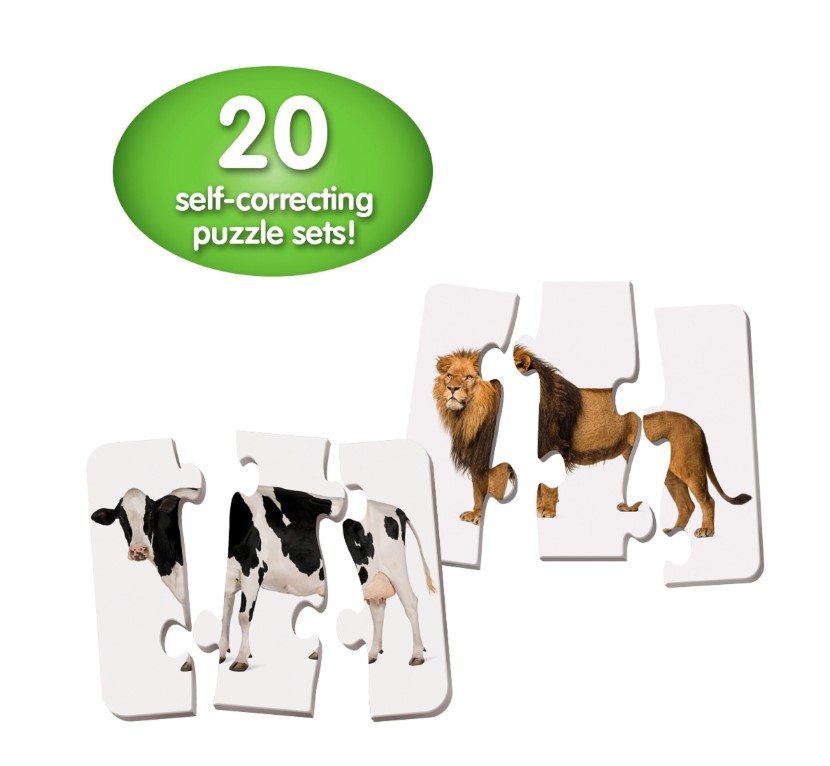 Puzzle Educativ The Learning Journey Potriveste corpul animalelor - poza 4