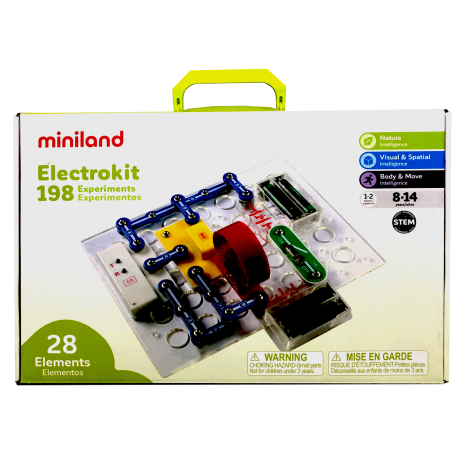 Puzzle electronic cu 198 experimente - Miniland - poza 1