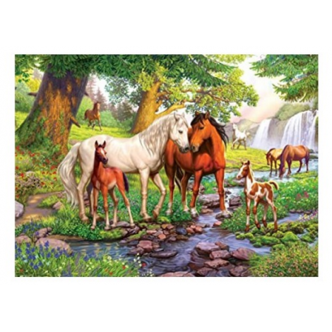 PUZZLE FAMILIE DE CAI LA RAU, 300 PIESE - poza 2