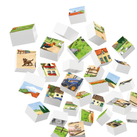 Puzzle Ferma de animale Hubelino (35 piese) - poza 2