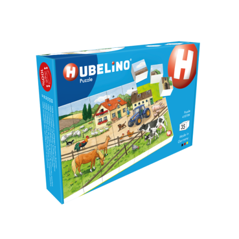 Puzzle Ferma de animale Hubelino (35 piese) - poza 4