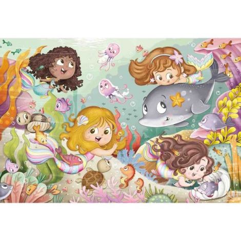 Puzzle Fetite Din Basm, 2X12 Piese - poza 1