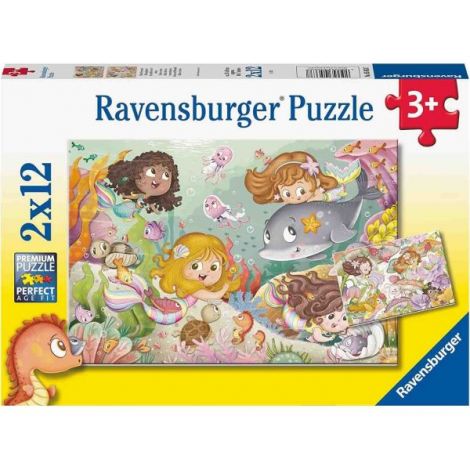 Puzzle Fetite Din Basm, 2X12 Piese - poza 3
