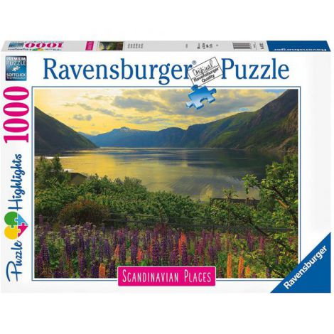 PUZZLE FIORD NORVEGIA, 1000 PIESE - poza 1