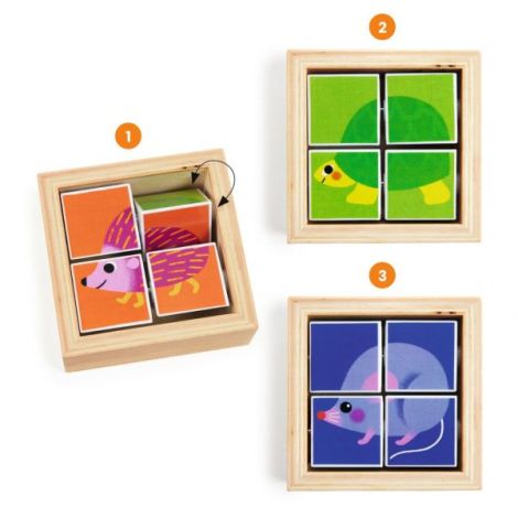 Puzzle forme rotative Tournibist, Djeco - poza 2