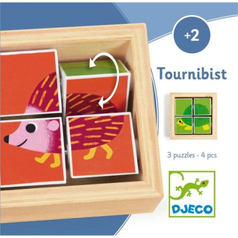 Puzzle forme rotative Tournibist, Djeco - poza 5