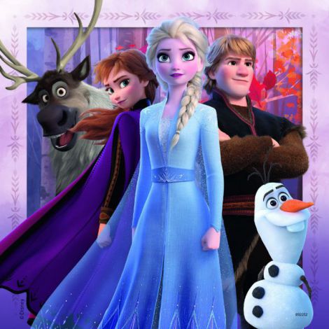 PUZZLE FROZEN II, 3x49 PIESE - poza 3
