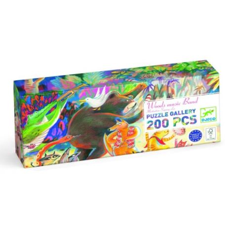 Puzzle galerie Trupa muzicala din padure, Djeco - poza 1