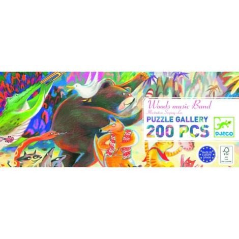 Puzzle galerie Trupa muzicala din padure, Djeco - poza 4