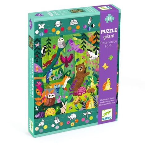 Puzzle gigant Aventuri in padure, Djeco - poza 1