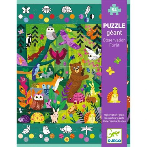 Puzzle gigant Aventuri in padure, Djeco - poza 2