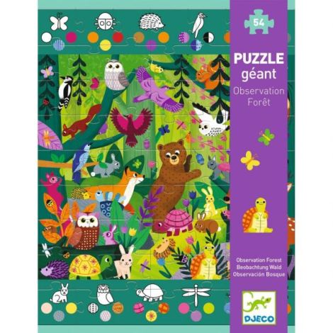 Puzzle gigant Aventuri in padure, Djeco - poza 4