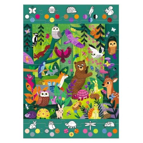 Puzzle gigant Aventuri in padure, Djeco - poza 5