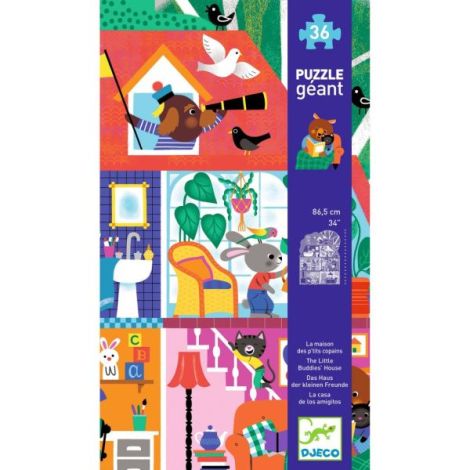Puzzle gigant Casa micilor prieteni, Djeco - poza 3