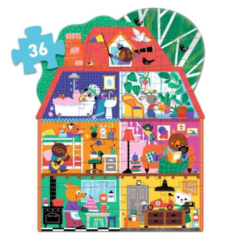 Puzzle gigant Casa micilor prieteni, Djeco - poza 5