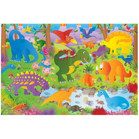 Puzzle gigant de podea Dinozaurii - Dinosaurs - poza 5