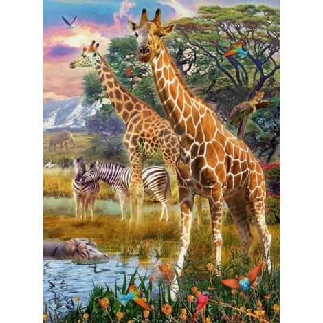 Puzzle Girafe In Africa, 150 Piese - poza 1