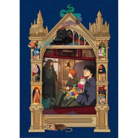 Puzzle Harry Potter Catre Hogwarts, 100 Piese - poza 1