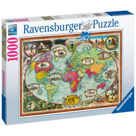 PUZZLE HARTA LUMII, 1000 PIESE - poza 3