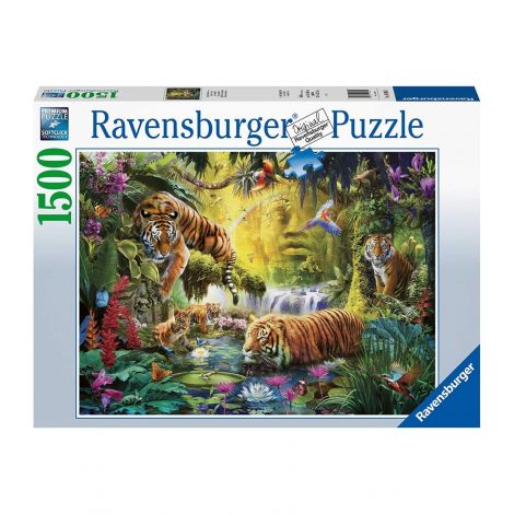 PUZZLE IAZ CU TIGRI, 1500 PIESE - poza 1