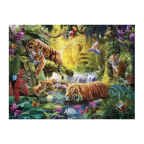 PUZZLE IAZ CU TIGRI, 1500 PIESE - poza 2