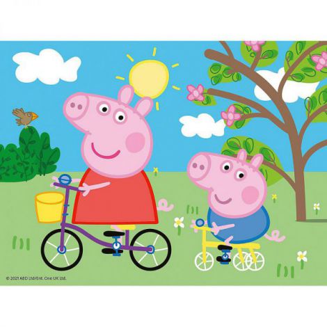 PUZZLE IN CUTIE PEPPA PIG, 12 PIESE - poza 2
