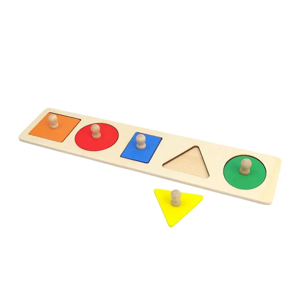 Puzzle incastru cu 5 forme geometrice - Default Title