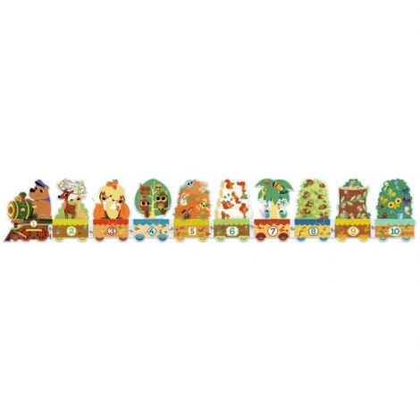 Puzzle Invat sa numar, Djeco - poza 2