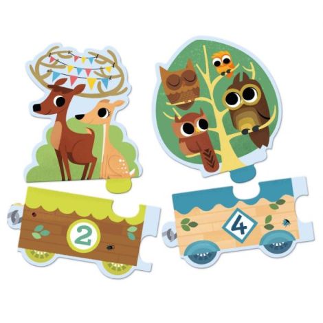 Puzzle Invat sa numar, Djeco - poza 3