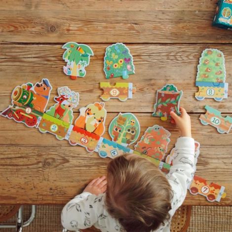 Puzzle Invat sa numar, Djeco - poza 4