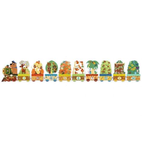 Puzzle Invat sa numar, Djeco - poza 5